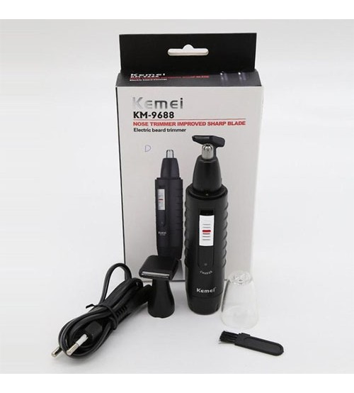 Kemei Km-9688 2In1 Rechargeable Hair and Nose Trimmer